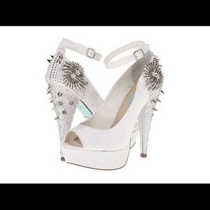 Betsey Johnson elope spike bridal shoes